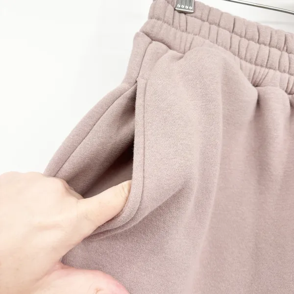 Comfrt Womens Signature Bark Fleece Relaxed Cozy Oversized Jogger‎ Sweatpants M - Image 4