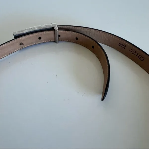 Brighton Women’s Vintage‎ Ladies Black Leather Silver Hardware Dress Belt - Image 6