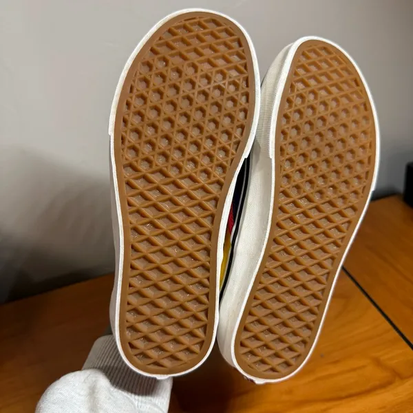 Vans Classic Slip On Canvas Sneaker Shoe Checkerboard Colorblock Retro‎ W6 - Image 6