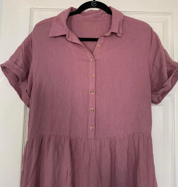 Free People Button up Mauve Jumpsuit 🌿🔮 - Image 4