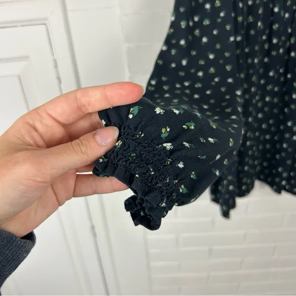 Sonoma Dark Floral Oversized Sleeve Top Size XXL - Image 8