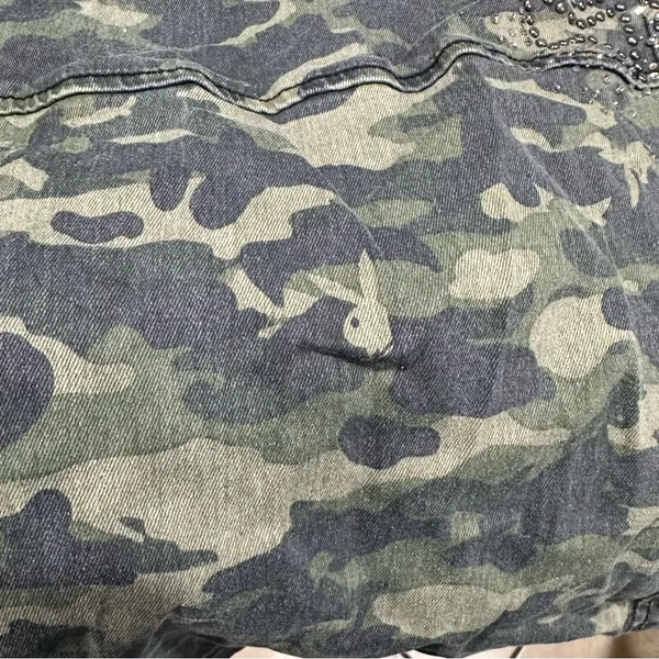 Playboy Bunny Camo Rhinestone Jeans – Juniors Size 9 - Image 5