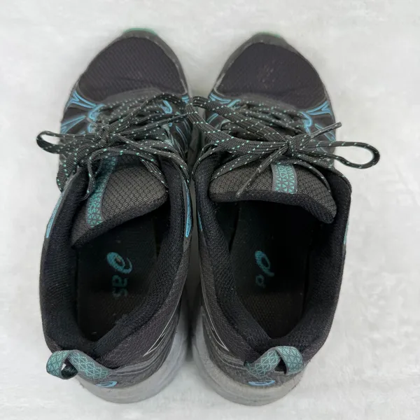 ASICS GEL-Venture 7 Womens Trail Running Shoes Black Aqua Green‎ 7.5 - Image 7