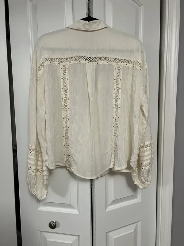 Free People Summer Stars Buttoned Top (S) - Image 6
