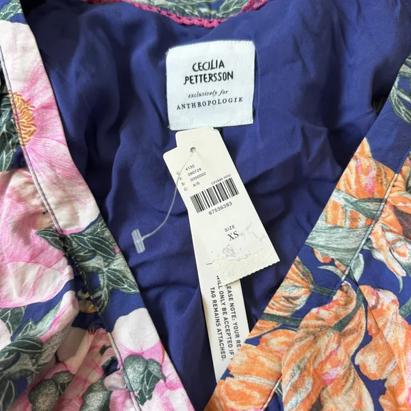NEW Anthropologie Floral Wrap Mini Dress - Image 5