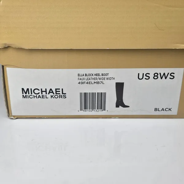 MICHAEL KORS‎ Ella Block Heel Boot In Black US 8 Wide $345 - Image 9