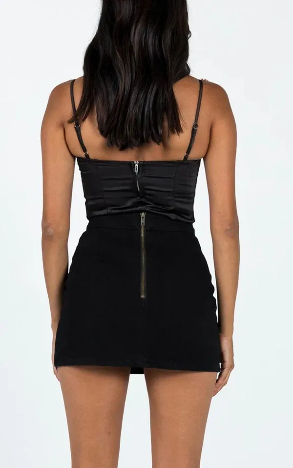 Princess Polly Lola Skirt Black - Image 3