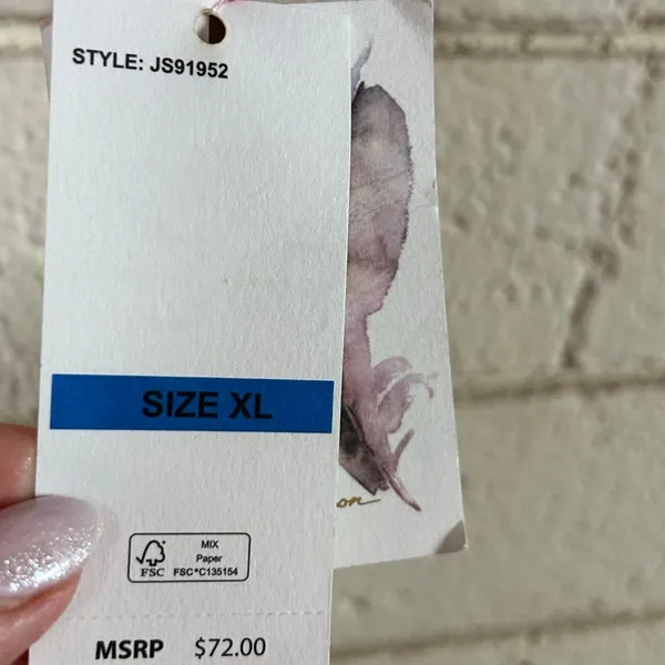 Jessica Simpson Pink Floral Strapless Bra size XL NWT - Image 7