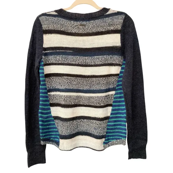 NWT Prana Seffi Wool-Blend Crewneck Sweater Nautical Striped Women's Size Small - Image 3