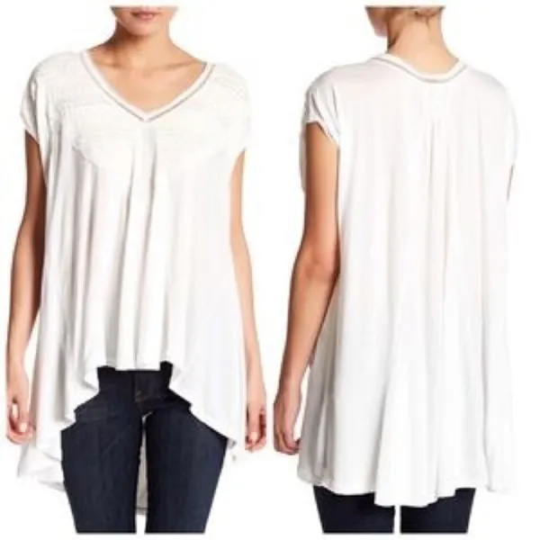✨2xHP✨Free People Abigail Lace-Detail Top✨ - Image 4