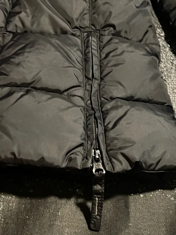 Womens M Miss Sixty Vintage Y2K Black Quilted Puffer Jacket - Image 9