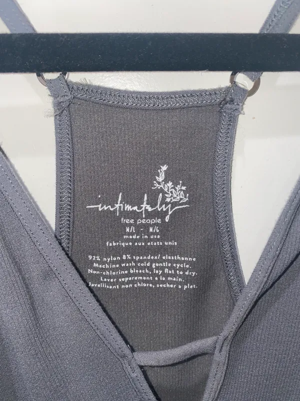 Free People Dark Gray Bodysuit - Image 3