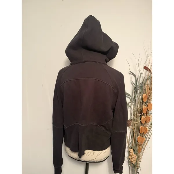 Lululemon Scuba Oversized Half-Zip Hoodie - M/L -‎ Black Fade - Image 4