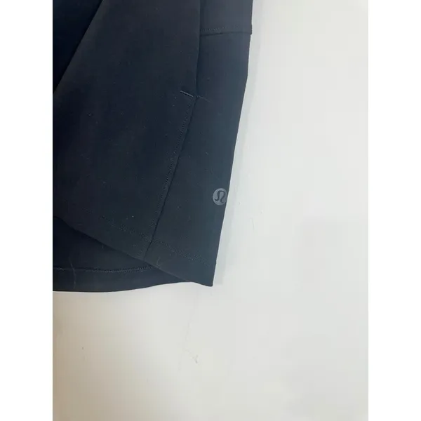 Lululemon On The Fly Short 2.5 Woven Black Mid Rise Athletic Shorts W7AFBS 6 - Image 4