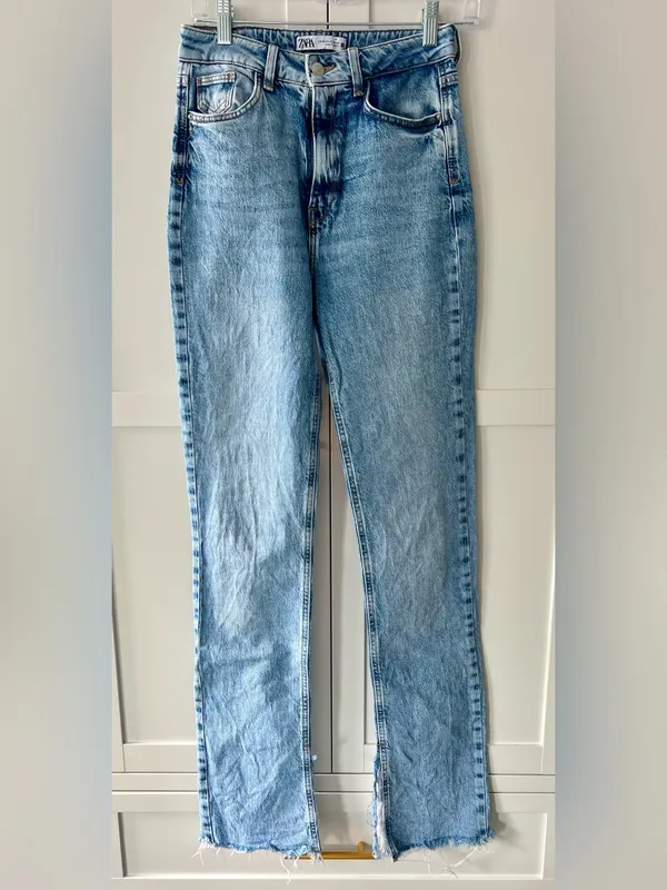 Zara Light Blue Bootcut Jeans - Women's - Image 5