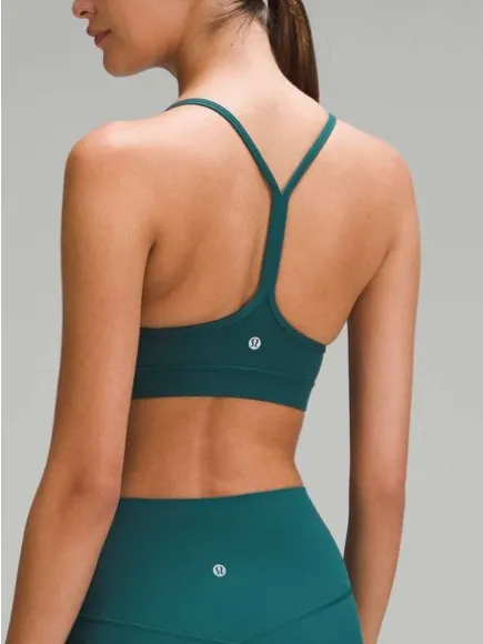 lululemon athletica Flow Y Bra in Deep Teal Size 12 NEW - Image 3