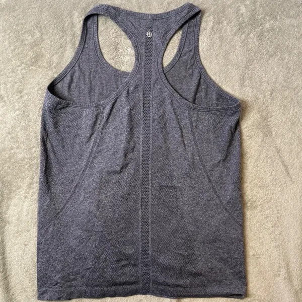 Lululemon Swiftly Tech Tank Top Womens‎ 12 Grey Racerback Mesh Activewear - Image 7