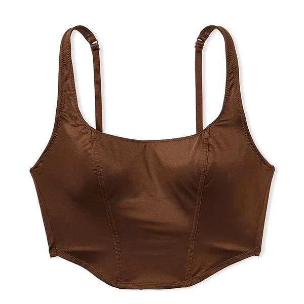 Victoria's Secret Pink SATIN LIGHTLY LINED CORSET TOP - Image 4