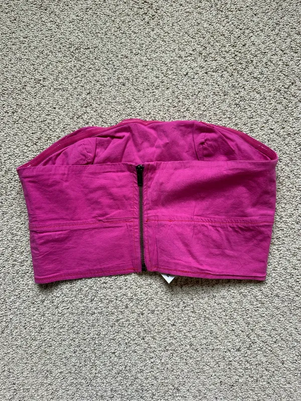 Urban Outfitters Tube Top Hot Pink L - Image 2
