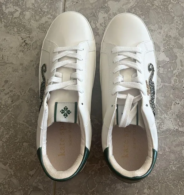 NEW Kate Spade Ace Leopard Lace-Up Low Top Sneakers w/Extra Shoe Lace, Size 11 - Image 7