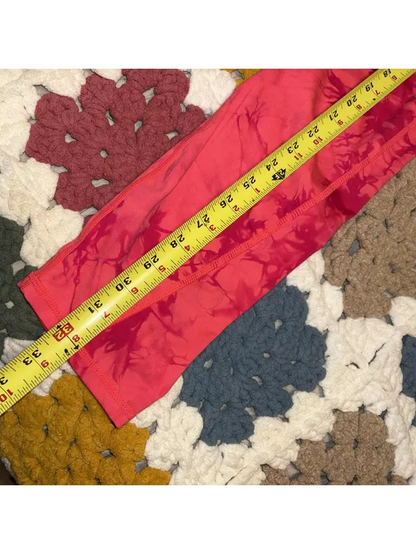 Fabletics Oasis Purelux High Waist Red Leggings Size Med 7-8 Workout Pockets - Image 9