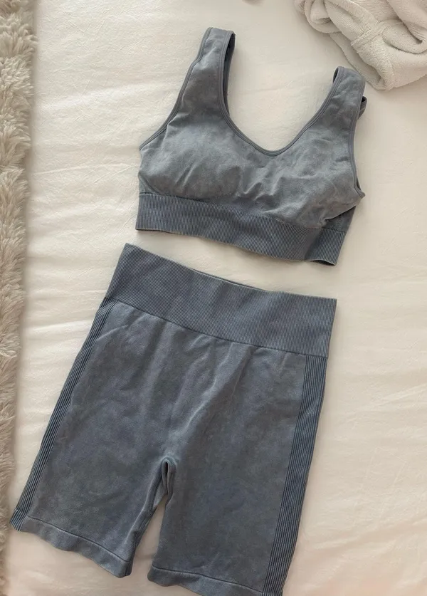 Z supply biker shorts and bra set - Image 2