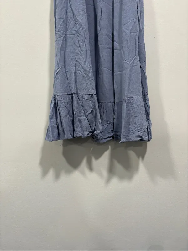 mittoshop Dusty Blue Ruffle Hem Sundress - Image 3