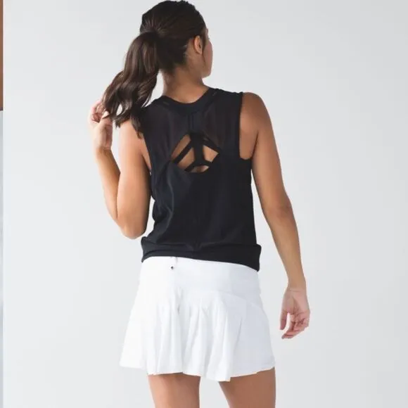 Lululemon Women’s 10 Circuit Breaker Skirt‎ Skort White Athletic Tennis Golf - Image 5