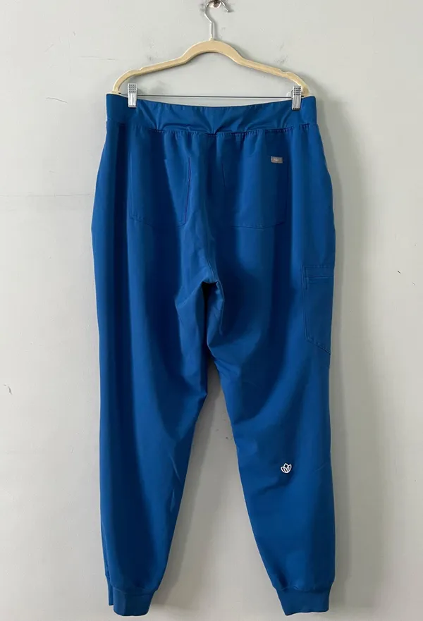 FIGS Zamora FIONx Jogger Royal Blue High Waisted Scrub Pants - Image 5