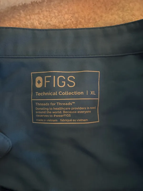 Ceil Blue FIGS Rafaela Scrub Top - Image 3