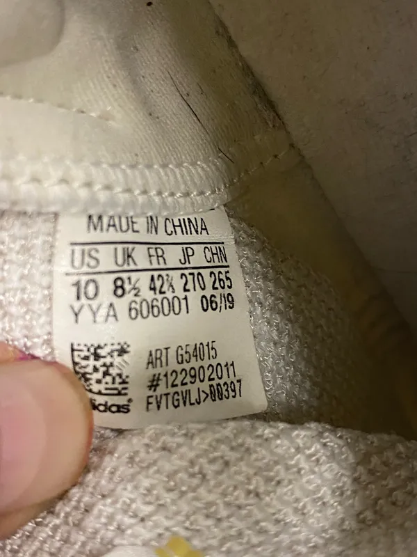 Adidas UltraBoost Triple White Running Shoes Sneakers Mens Size 10 - Image 8