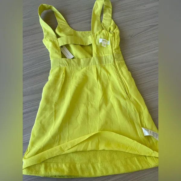 Anthropologie Backless Dress in Bright Yellow - Image 10