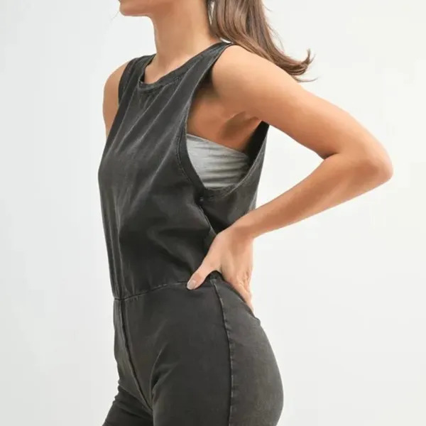 NWT MONO‎ B Mineral Wash Vintage Romper - Image 2