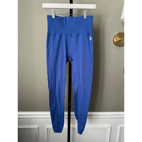 Free People Movement Good Karma High-Rise 7/8 Length Leggings MediumLarge Blue - Image 2