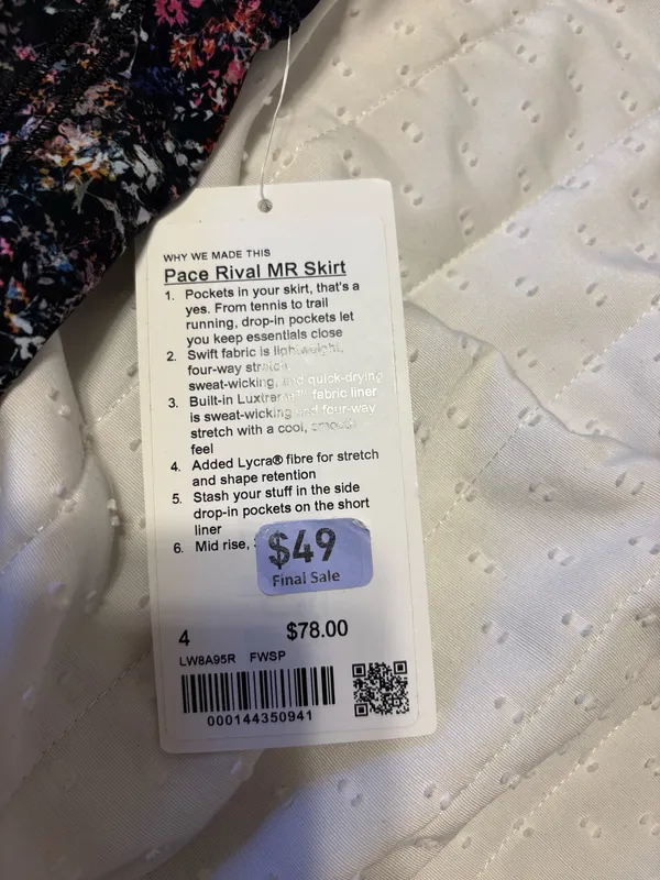 Pace Rival Lululemon Skirt - Image 4