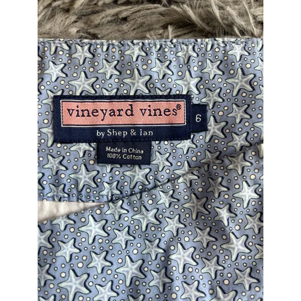 Vineyard Vines Patchwork 100% Cotton‎ Faux Wrap Skirt - Size 4 - Image 4