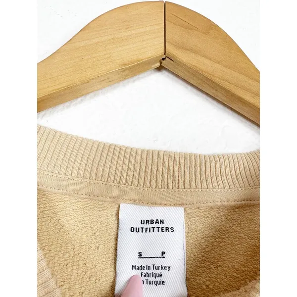 Urban Outfitters Crater Lake Overdyed Crew Neck Sweatshirt Small Yellow Oregon - Image 5