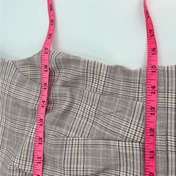 NWT Ann Taylor plaid v neck sheath dress purple‎ sz 4 - Image 5