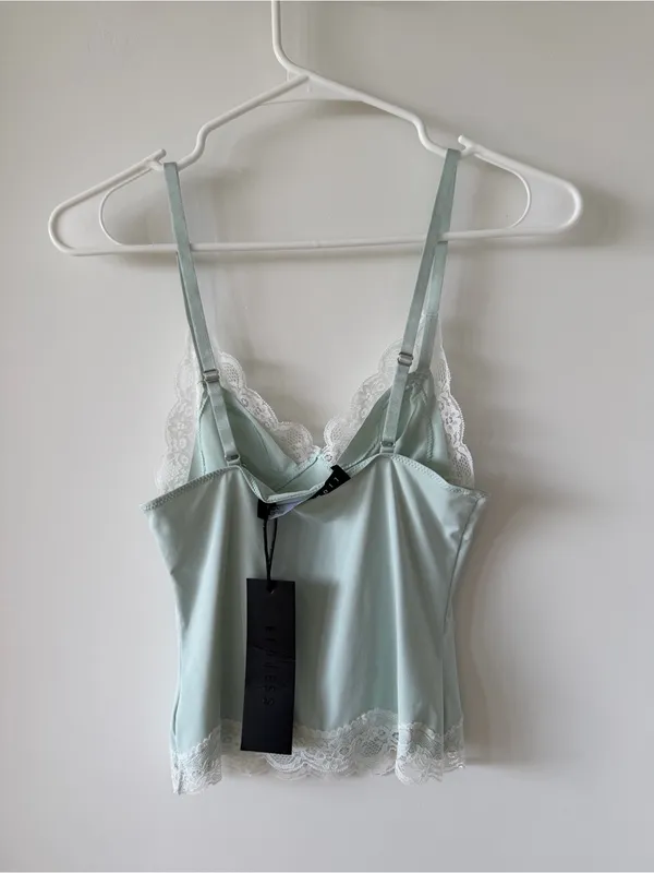 NWT Lioness Dos Fitted Cami in Pale Blue / Mint - Image 5