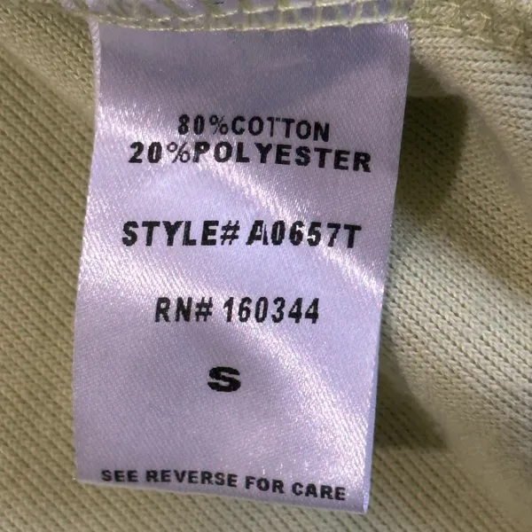 Beige Botany Terry Cloth Crop Top Womens S Pastel Green Button Front Collared - Image 5