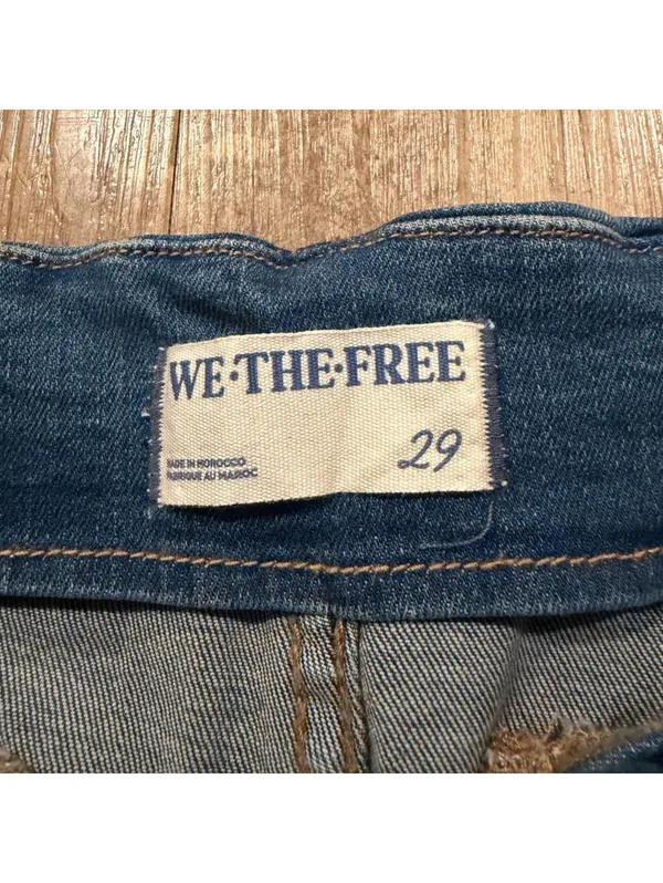 Free People Bella Moto Skinny Women’s Blue Jeans Size 29 - Image 6