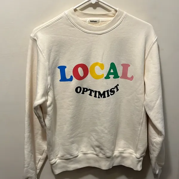 NWOT Madhappy‎ Local Optimist Heritage Sweatshirt Sz XS - Image 3