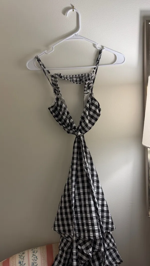 Checkered dress Black Size XS - Image 3