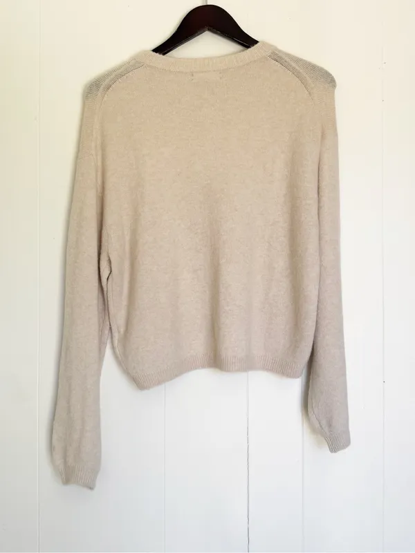 NWT J. CREW Supersoft Bubble Hem Cardigan in Heather Linen Small - Image 2