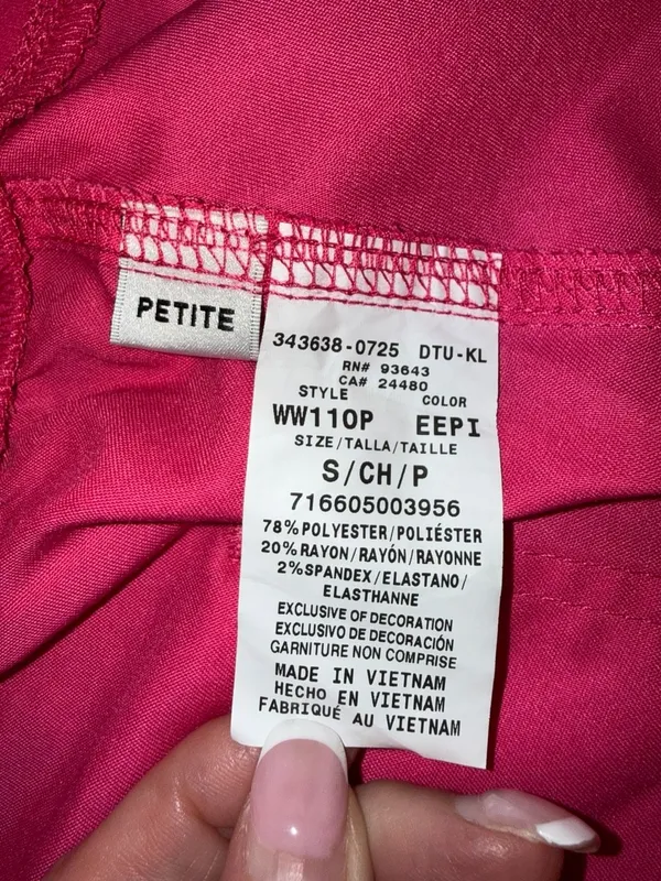 Cherokee Workwear Size S Petite Scrub Pants - Image 2