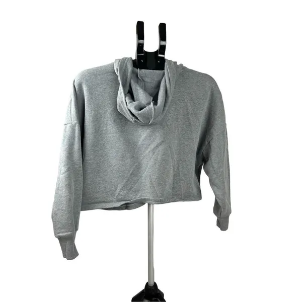 Under Armour Womens Project Rock Taped Fleece Gray S Sweatshirt 1346014-035 - Image 4