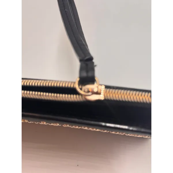 Victoria's Secret Studded Wristlet Wallet Black Zip Around Clutch Organizer - Image 7
