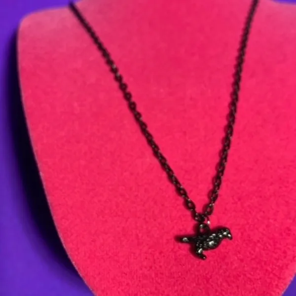 Gothic Black Raven Necklace Jewelry Halloween - Image 6