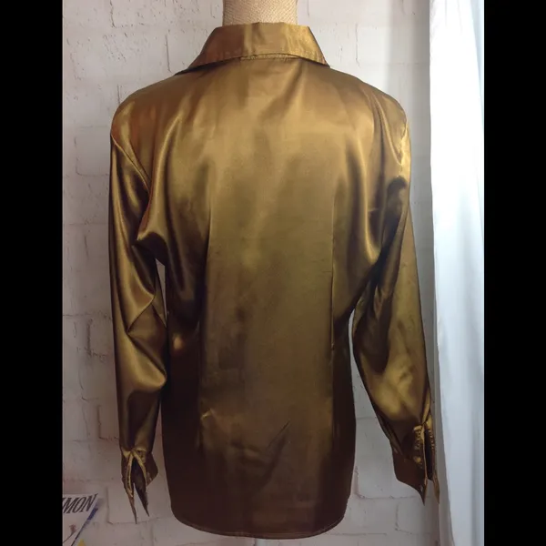 ⬇️ LONG SLEEVED BLOUSE Gold Size M - Image 2