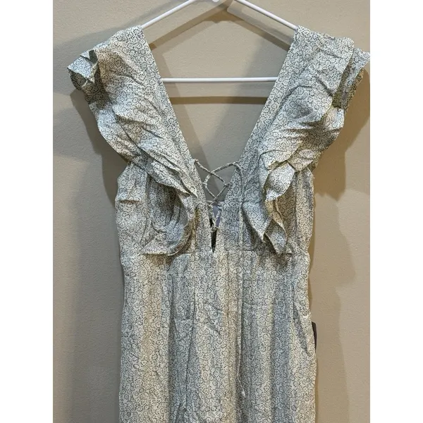 Lulus‎ Romance In Bloom Floral Ruffled Tiered Midi Dress Size Small Prairie - Image 4